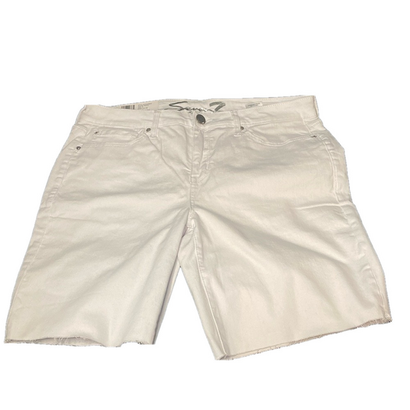 NWT Seven7 Sunset Bermuda Shorts Soft Stretch White 12 - Picture 1 of 9